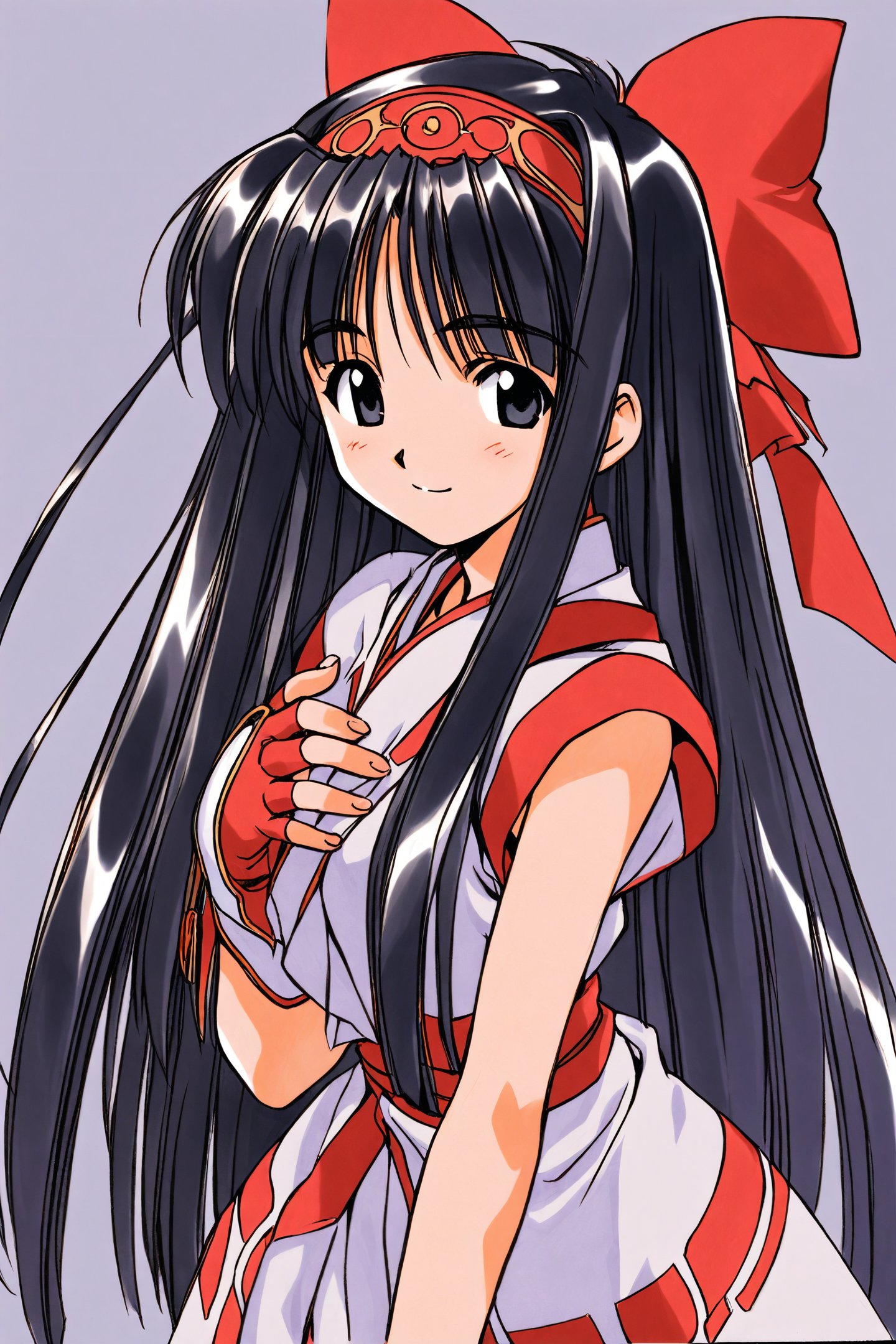 41733-1989610935-NakoRuru,1girl,solo,long hair,red bow,bow,black hair,hair bow,fingerless gloves,hairband,gloves,black eyes,ainu clothes,smile,si.png